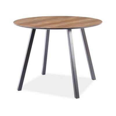 Стол обеденный SIGNAL OAKLAND орех/черный 100